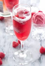 Rhubarb Mimosa sous vide cocktail